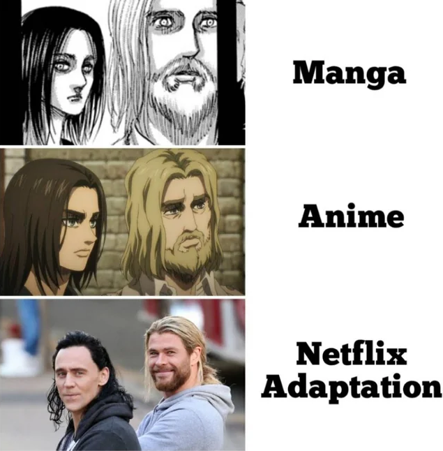 AnimeJuice - anime vs netflix vs pinayflix adaptation. 😂 ctto. 📸