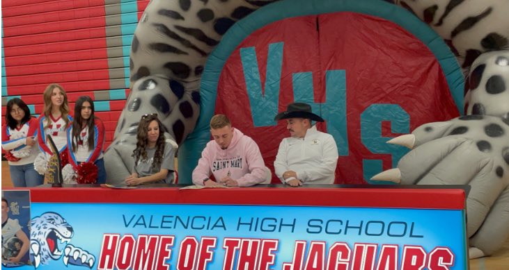 LL_Schools's tweet photo. Congratulations to A.O. if @VHSJagFootball signed his letter of intent to the University of Saint Mary, Levenworth, KS on a football scholarship.#WeRockLLS @vhsjags @VHSJagHoops @vhsjagsbsb @VHSJagsSoftball @LLHSTigers @LLS_SPSV @DelderDeborah @DVEJaguars @AnnElementary @_NMAA https://t.co/wh6S6jEPOP