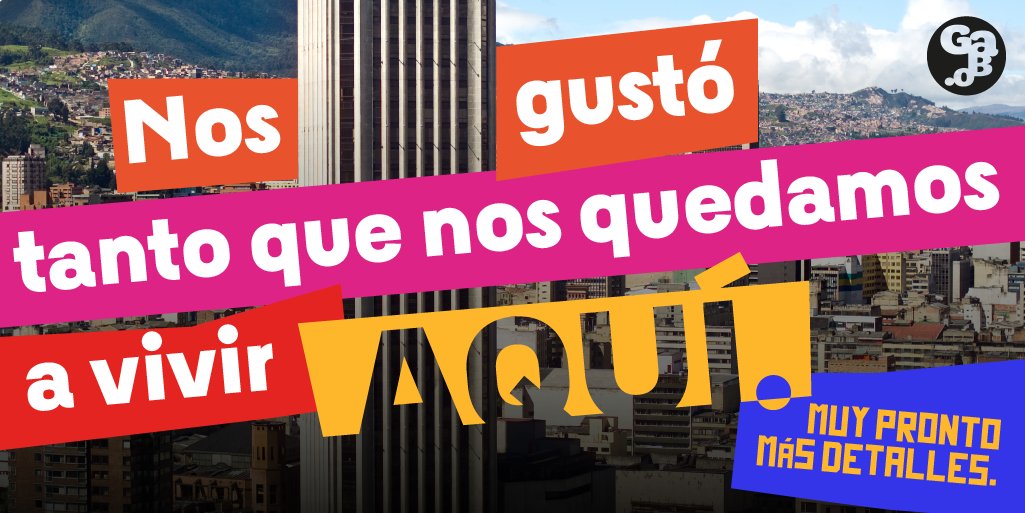 FestivalGabo's tweet photo. 🌇Bogotá fue una ciudad muy importante para la vida profesional y cultural de Gabo, y además se supo quedar en nuestros corazones. ❤️🧡💛

👀📣No te pierdas ninguno de nuestros anuncios. Activa notificaciones y sé el primero en enterarte. 🙋🏻‍♂️🙋🏽‍♀️🙋🏼 https://t.co/OmyfJAs0Mi