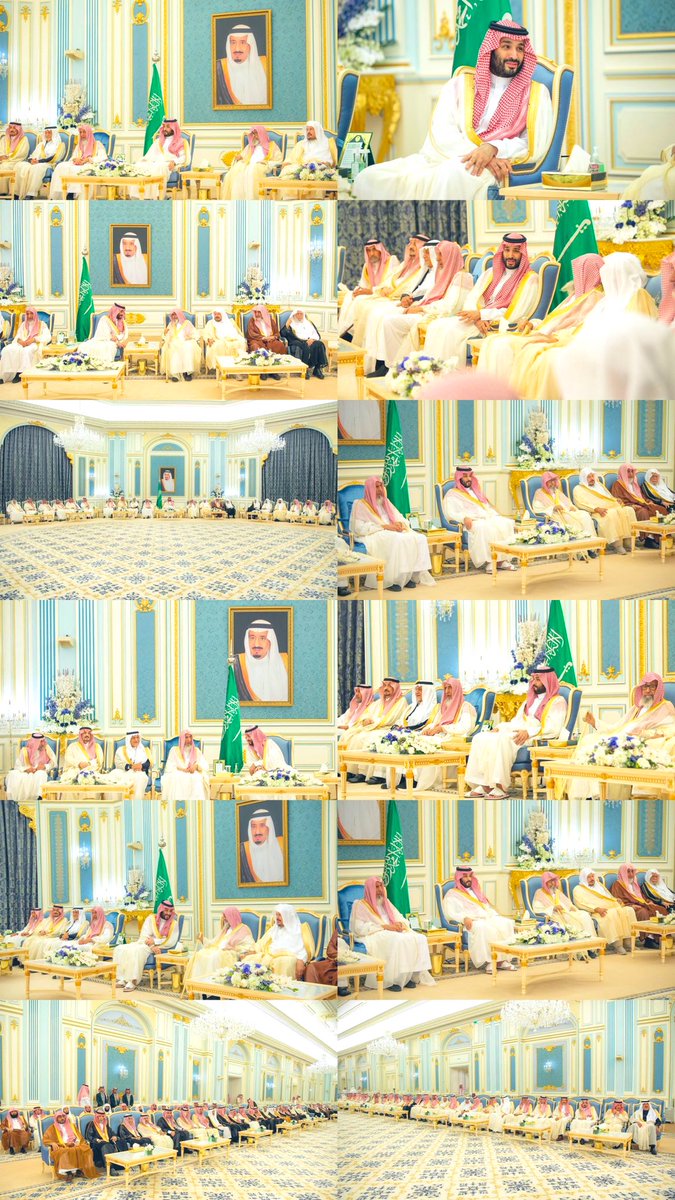 سمو #ولي_العهد الأمير #محمد_بن_سلمان بادل العلماء والأمراء والمواطنين التهنئة بالشهر الفضيل، سائلاً الله أن يتقبل من الجميع صيامهم وقيامهم وصالح أعمالهم، وأن يديم على وطننا الغالي أمنه واستقراره بقيادة خادم الحرمين الشريفين الملك سلمان 🇸🇦