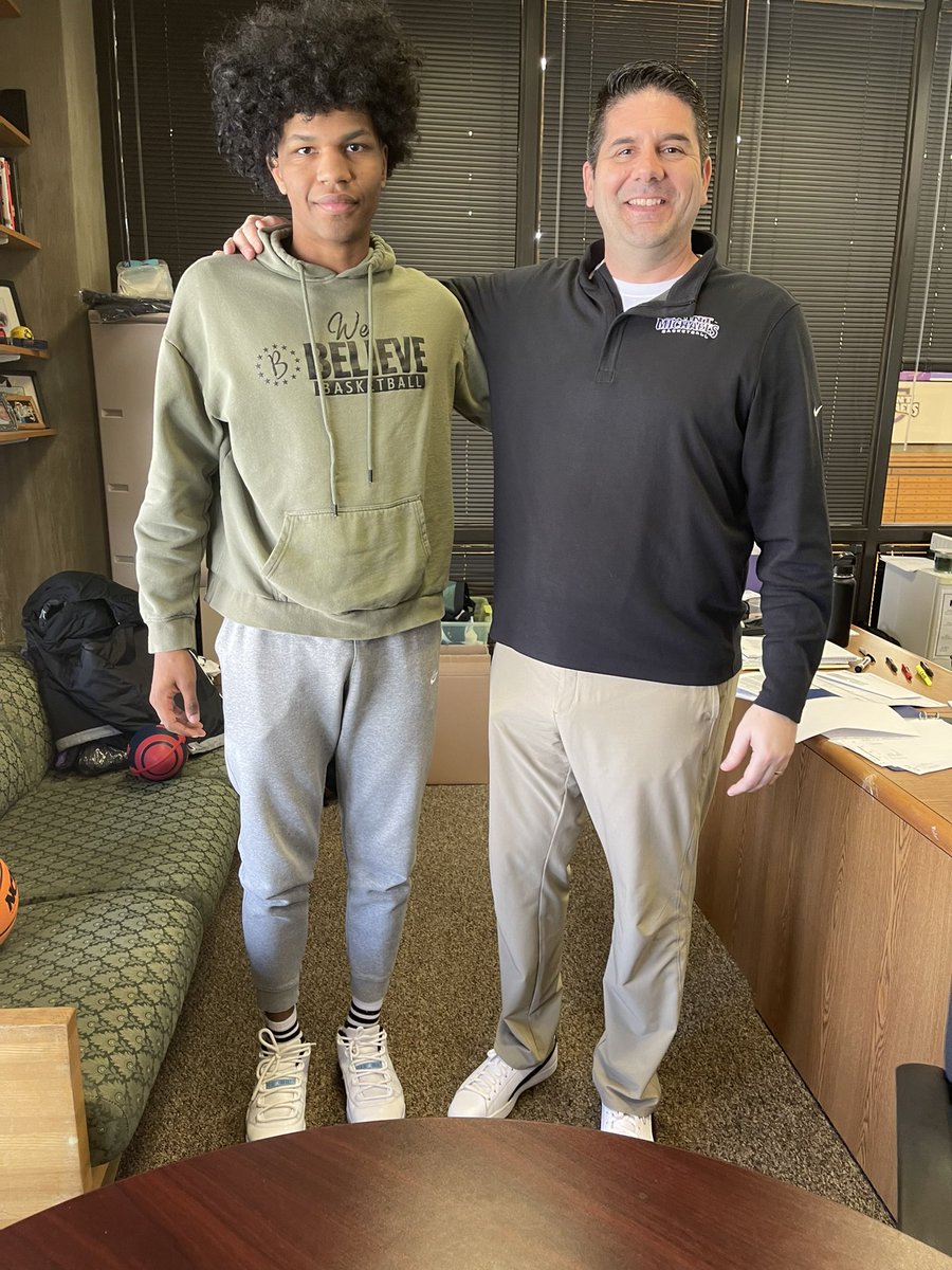 6’6 Wing Eddie Fisher @eddiefisherrr with Head Coach Eric Eaton on his visit to Saint Michael’s @SMC_MBB NCAA Division 2 of the @TheNortheast10 conference! #WeBelieveHoops