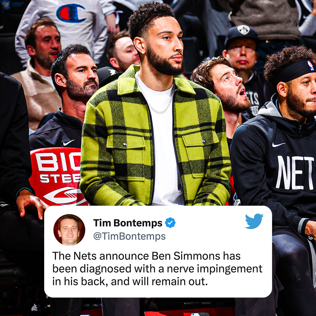 Ben Simmons Diagnosed with Nerve Impingement in His Back