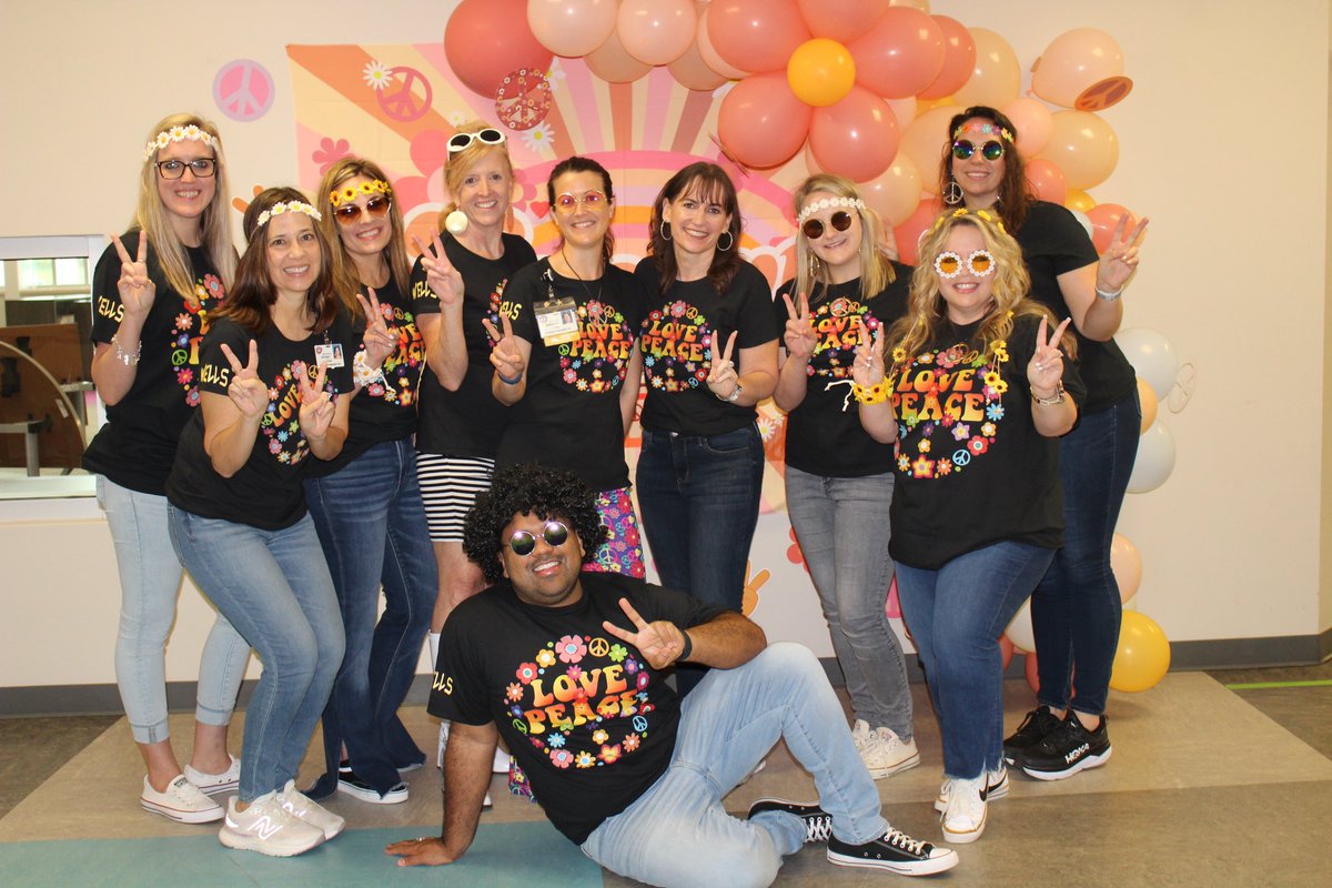 This groovy team is ready for our #FBFfestival - 60’s style tonight! #ExploreWells