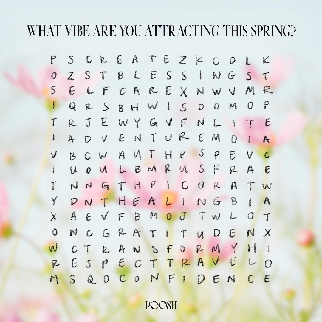 pooshdotcom's tweet photo. Which 3 words do you see? Let us know in the comments 🌷 https://t.co/sCPgMGW1Lw