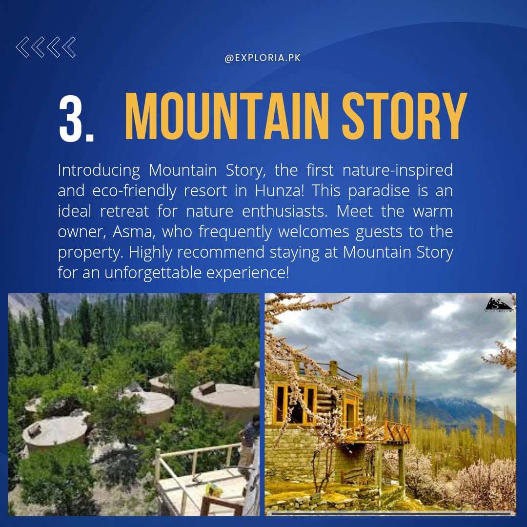 exploriapk's tweet photo. Tourists should consider choosing eco-friendly resorts in Hunza for a variety of reasons:

Link : https://t.co/QMmlpHNjye https://t.co/DiPHF7eCXO