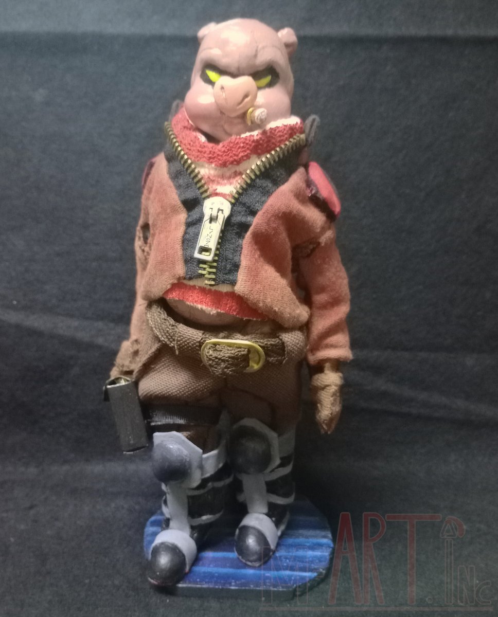 MerBleue666's tweet photo. " That reward's as good as mine!"
My new doll is here! Pigma Dengar from the fearsome team Star wolf! He doesn't want anything except money! Such a pig!
#starfox #pigmadengar #dollcustomizing #dollcustom #starwolf https://t.co/2u5IKO2UYi