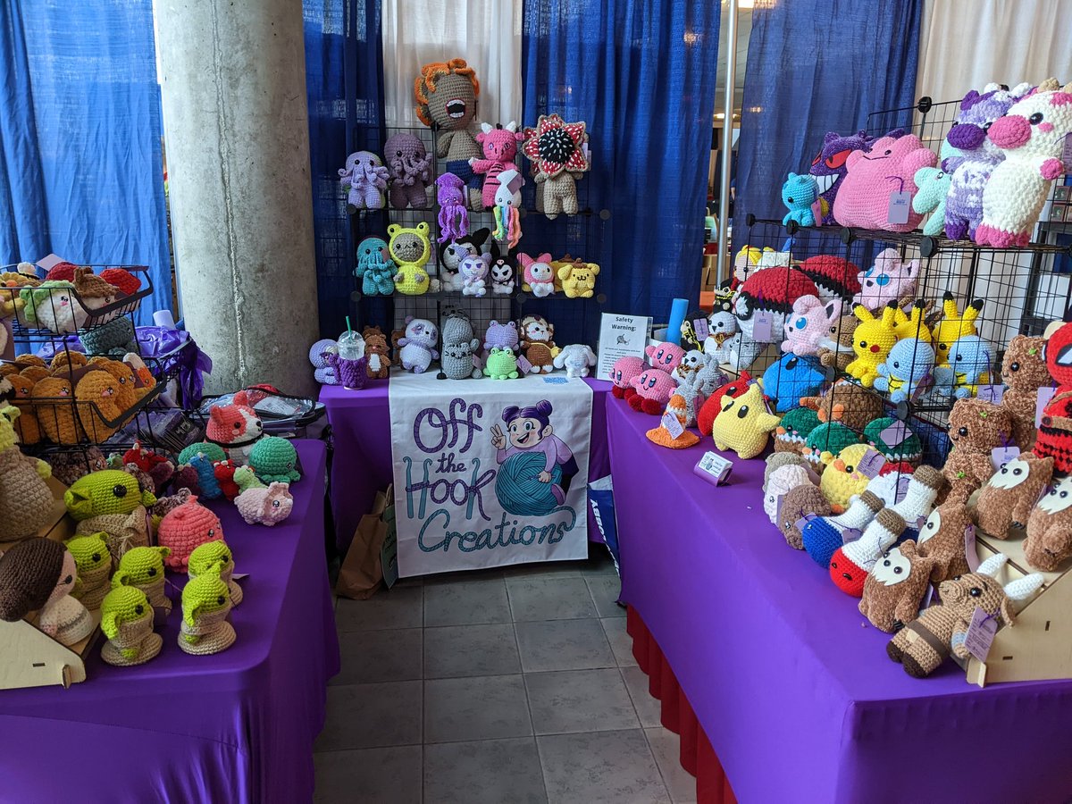 From this past weekend's <a href="/LiTabletop/">LI TableTop Gaming Expo</a> event!  Next up: <a href="/CradleCon/">Cradle-Con</a> on May 20-21. 💜
#crocheter #plushies #plushielife #smallbusiness #madeonlongisland #handmade