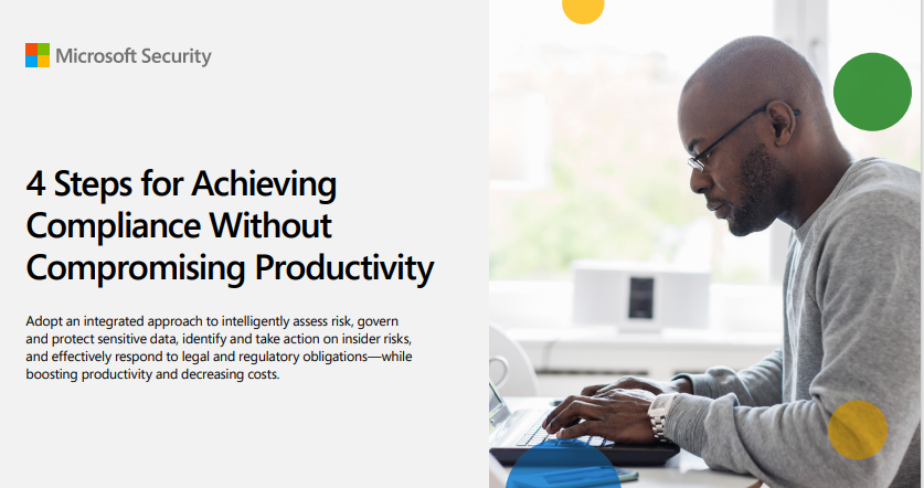 Herotec's tweet photo. Learn how Microsoft 365 can help on your compliance journey:

Microsoft Security: 4 Steps for Achieving Compliance Without Compromising Productivity

Download full report :https://t.co/uNzV0mVlZb
#microsoft #productivity #legal #compliance #DataAnalytics https://t.co/j3u4e4c7j6