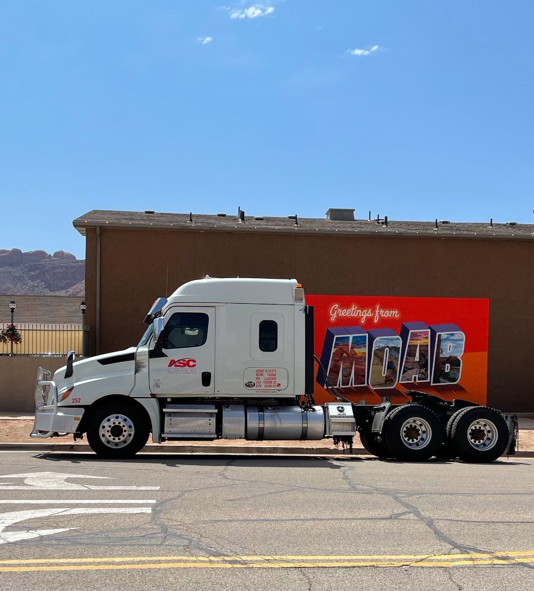IncAlchemist's tweet photo. Greeting from MOAB..... #trucking #tanker #FRHT #alchemist https://t.co/kTizlAbiEt