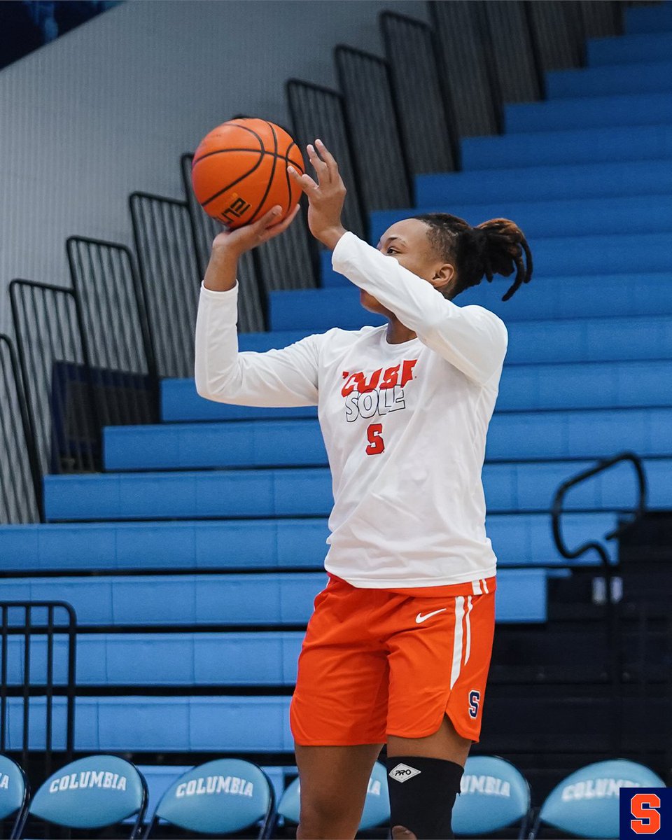 CuseWBB's tweet photo. Pregame shots🆙in Levien Gymnasium https://t.co/HdXVLnC1tq