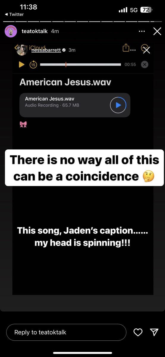 upsteadtrasse's tweet image. YES! Cause everything jaden and nessa do is totally related to eachother 😃