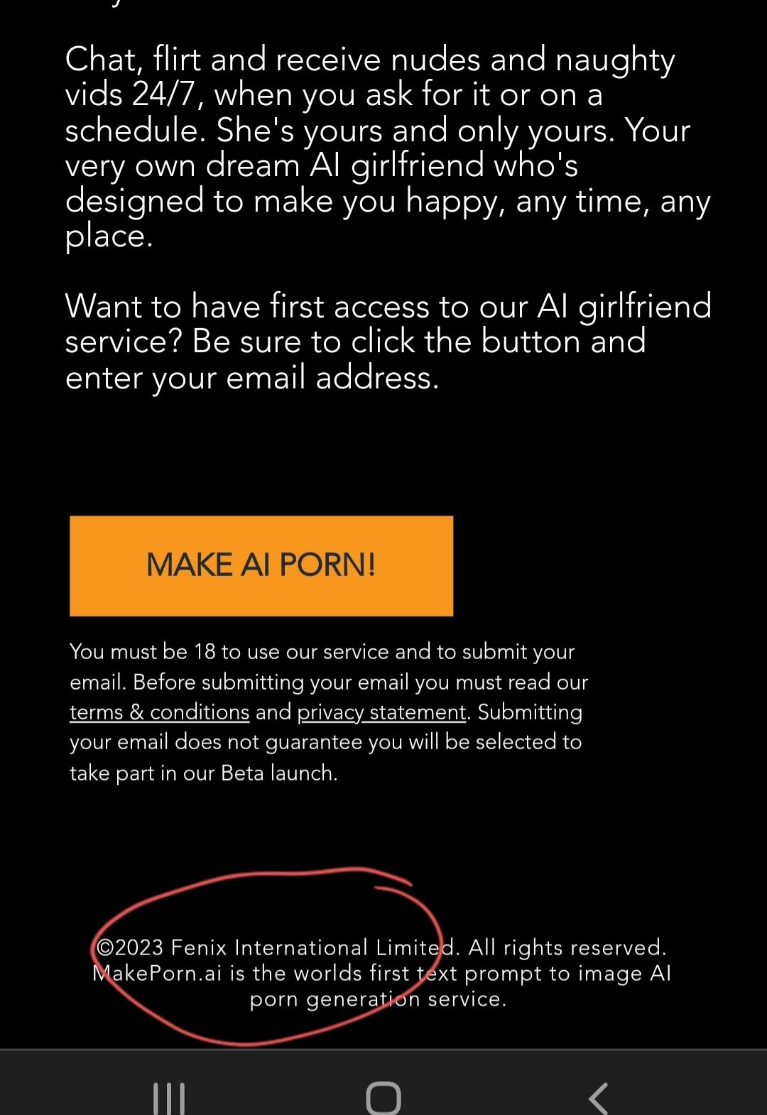 WhichFanSite on X: 🚨 BREAKING 🚨 OnlyFans (Fenix International) spotted  in the footer of an AI porn website & creators are LOOSING THEIR SHIT!  t.coFMFFRz52mu Are they about to replace creators with