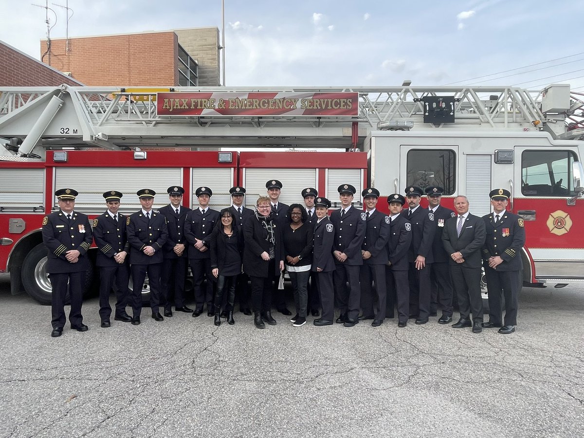 On behalf of #AjaxCouncil, congratulations to the 11 #AjaxFire recruits on their graduation today! 
Once the recruits transition to their assigned platoons, #AjaxFire will be able to implement a fifth apparatus into service which will allow the Town to increase the level of work.