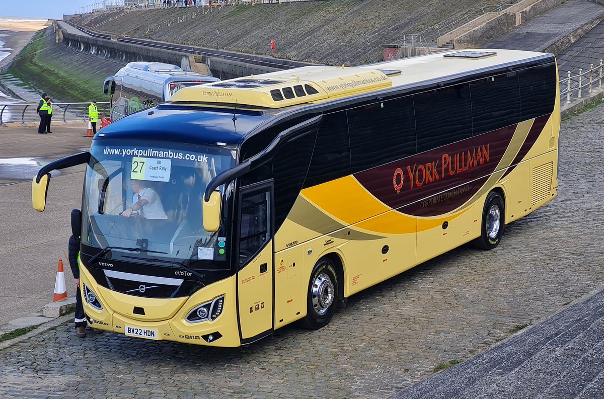 Sykey32's tweet photo. @modelbusdoctor @cw_315 @Buses2012 York Pullman eVoTor in Blackpool at last year UK Coach Rally https://t.co/ot1zzsiacG