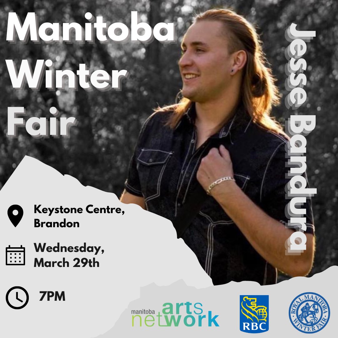 🎶 Jesse Bandura 🎶 Performing Live at the RMWF Barn Bar!
Wednesday, March 29th @ 7PM

Jesse is a Canadian recording artist, singer-songwriter born in Winnipeg, Manitoba.

Presented by <a href="/RBC/">RBC</a> 
Performed by <a href="/BanduraJesse/">Jesse Bandura</a>