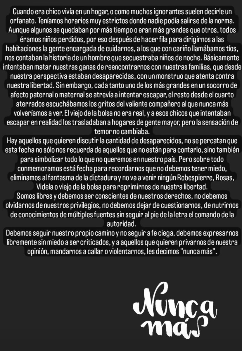 CampossPablo's tweet photo. #NuncaMas https://t.co/T7uKRmFfuF