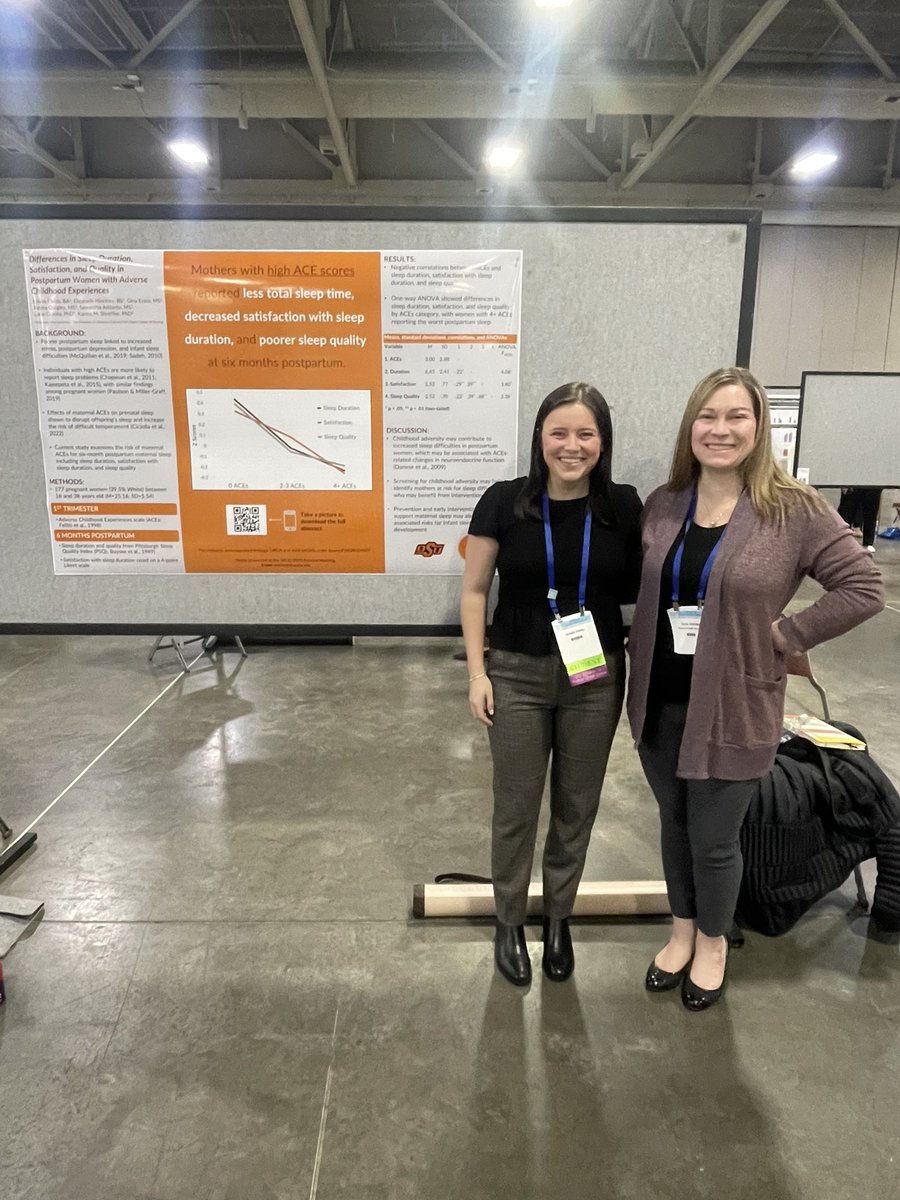 kfcreech's tweet photo. Poster presentation examining ACEs and sleep outcomes in postpartum mothers 💤👩‍👧 #SRCD2023 @LuciaC_PhD https://t.co/szgL8h2JIE