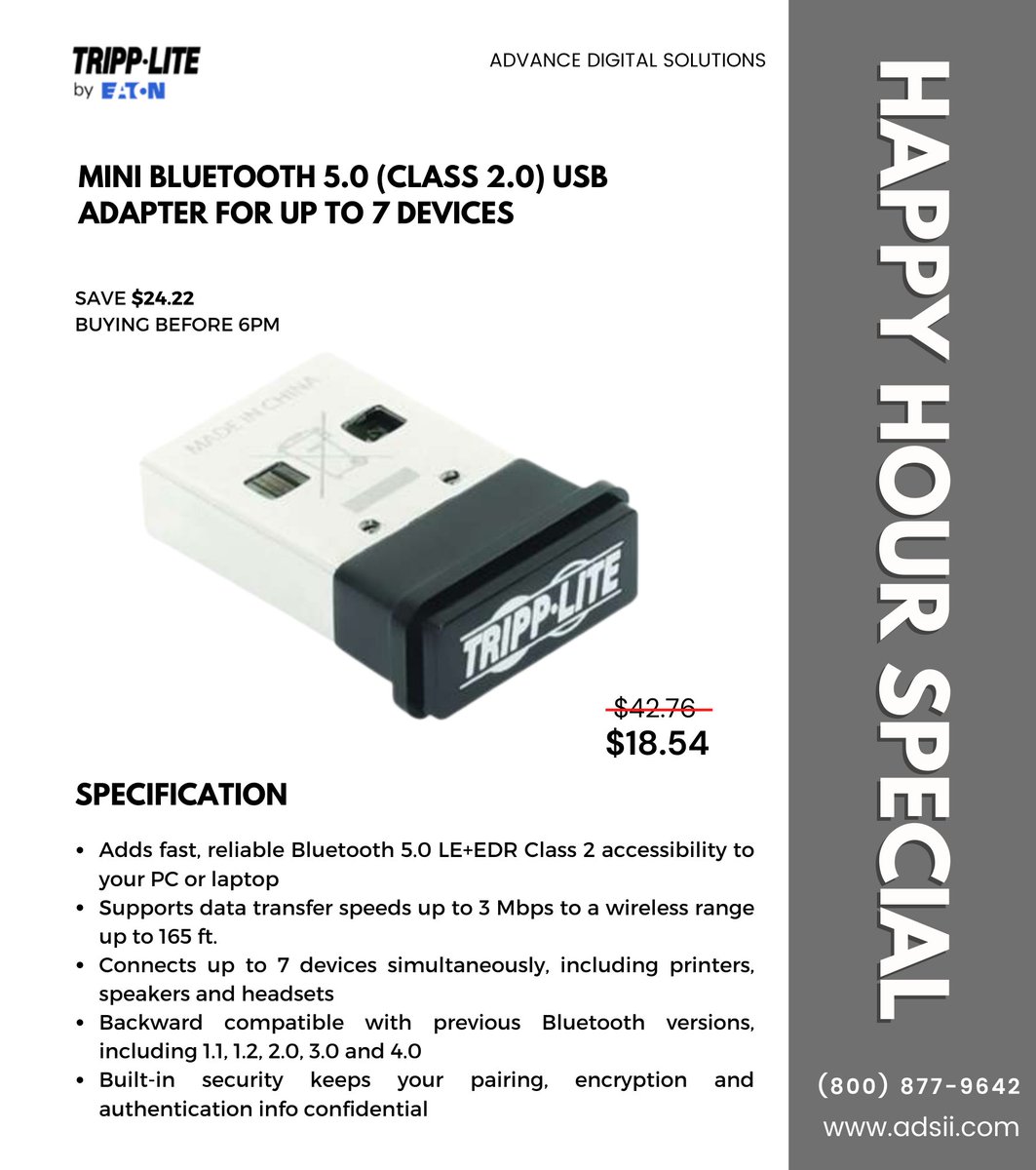 Adsii_dot_com's tweet image. Experience Wireless Connectivity Like Never Before with the New Mini Bluetooth 5.0 USB Adapter - Connect up to 7 Devices and Enjoy Seamless Streaming!

#bluetoothadapter #wirelessconnectivity #streaming #mini #bluetooth5.0 #productivity #efficiency #technology #gadgets