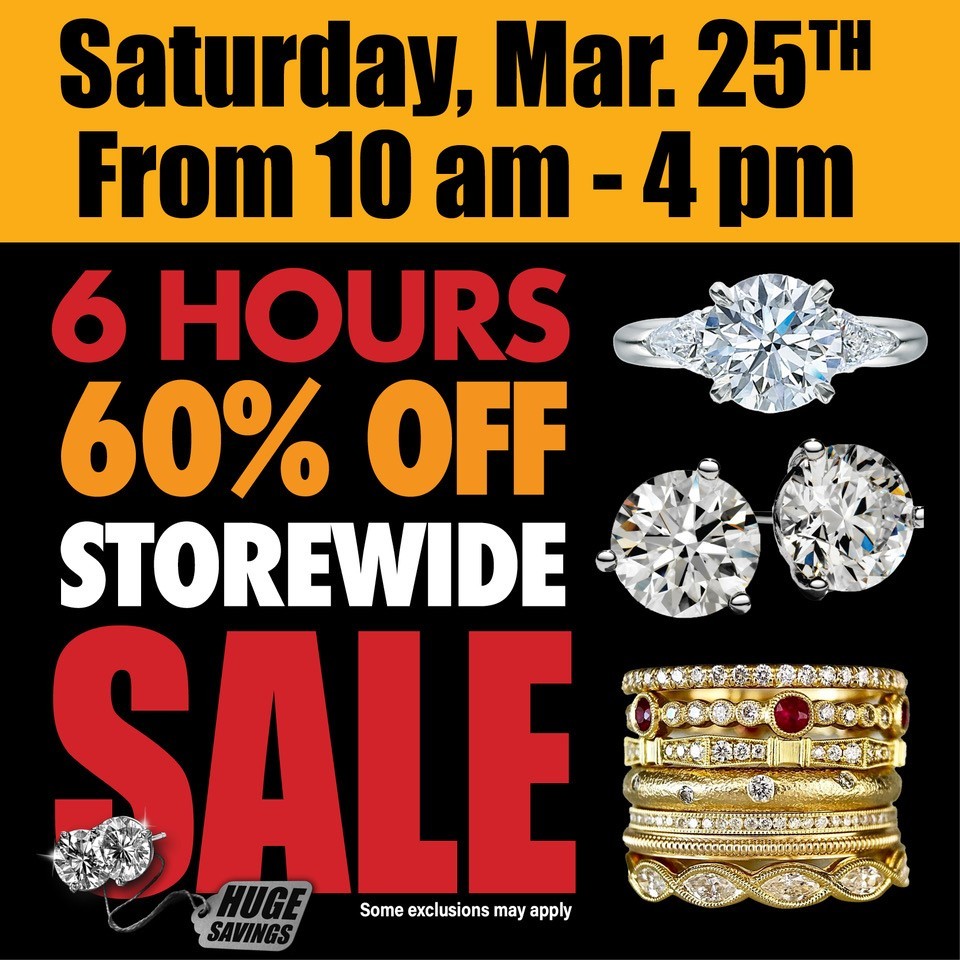 goldconnect's tweet photo. You don't want to miss out on this great sale day. Only 6 hours, everything 60% off, so many beautiful items to choose. We hope to see you here! https://t.co/ZTNc9QFE6L