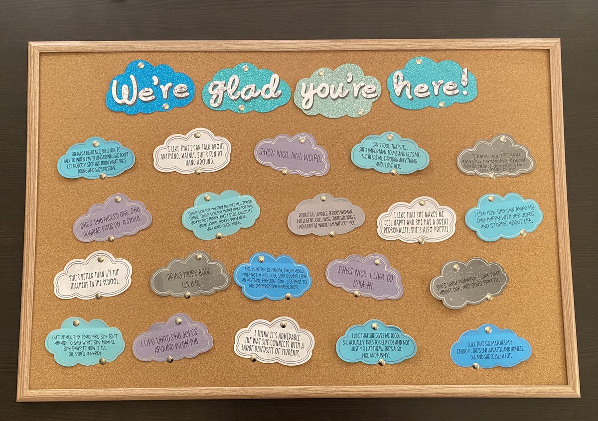 MsHunterLCSW's tweet photo. I can’t explain how much this means to me. Love my students. Love my co-workers. https://t.co/JtioXm0Sry