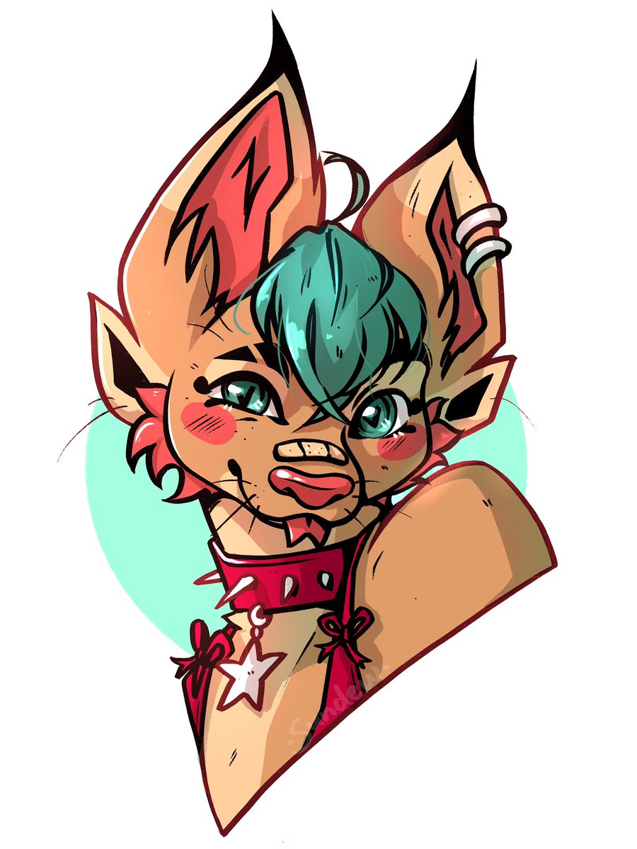 sunnydevv's tweet image. Maevis character headshot :3 
#furryart #furryartist #oc #originalcharacter