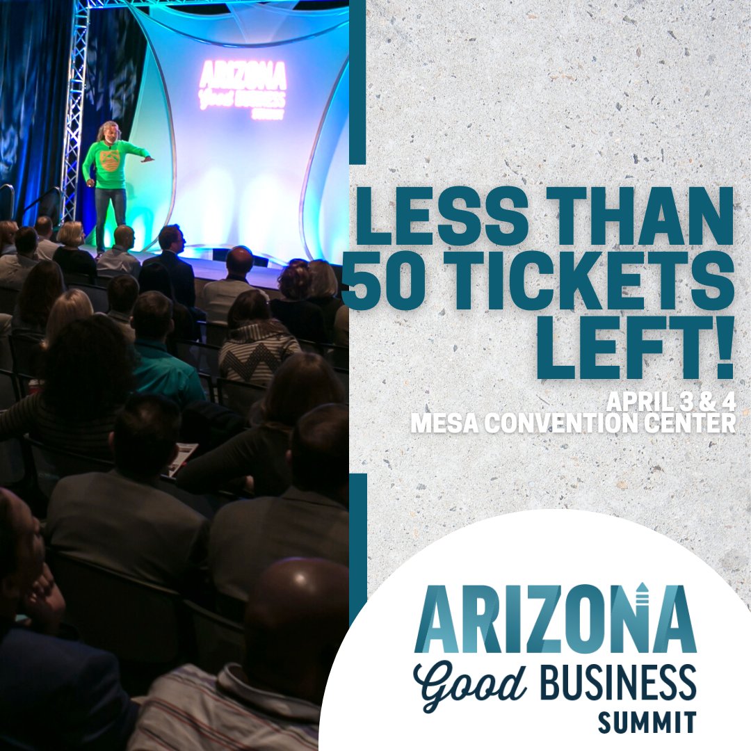 LocalFirstAZ's tweet image. 🚨LESS THAN 50 TICKETS LEFT🚨

Grab your ticket to the Arizona Good Business Summit! They're moving fast!

Hit the link below to get your tickets now and let's make some magic happen together! 🤝

localfirstaz.com/good-business

#LocalFirstAZ
#ArizonaGoodBusinessSummit