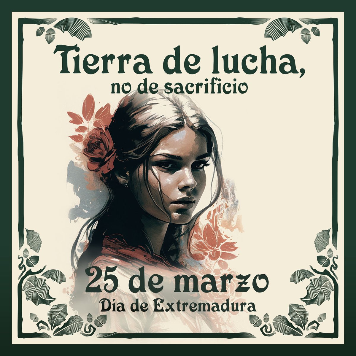 Asoc25demarzo's tweet photo. 🟩⬜️⬛️ Extremeñas, extremeños, viva el 25 de Marzo. Viva #Extremadura libre de caciques y terratenientes 

👉 Nos vemos este sábado en Valdencín. https://t.co/NpKRgc9NZo