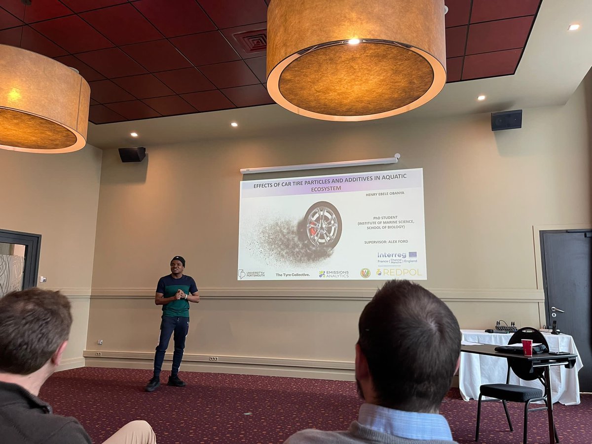 HenryObanya1's tweet photo. Had a fruitful week at the #redpol closing conference at Le Havre in France where I got a slot to present my work. #tirewear #6PPDquinone #EU #UoP #microplastics @INTERREGTweets https://t.co/p5G9JY9EtH