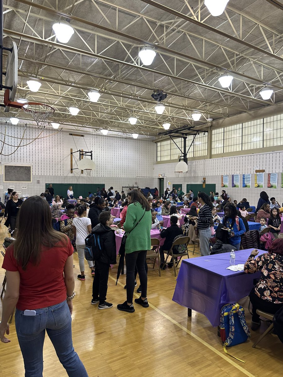 What an amazing turnout this morning and a great opportunity to welcome families into the building! #CMES