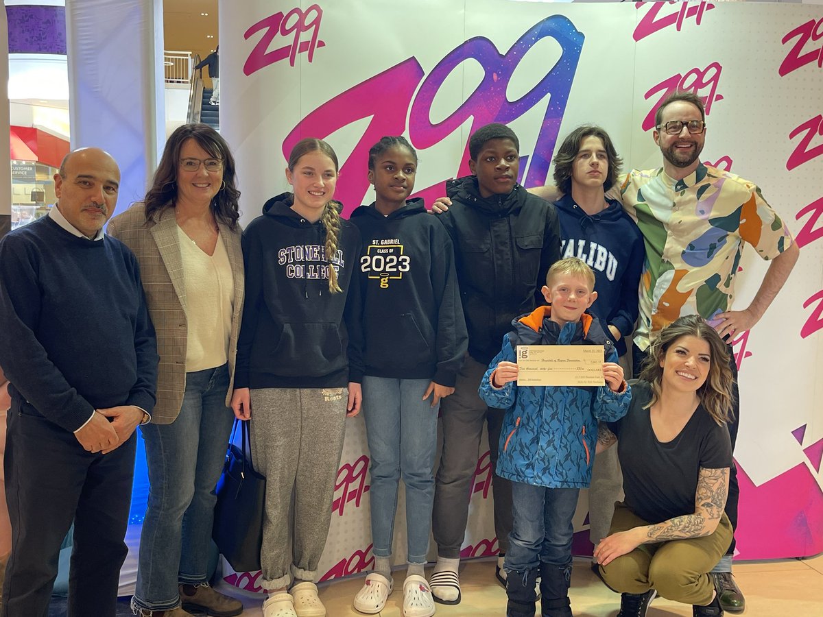 Guardians donate 5065.00 to <a href="/Z99regina/">Z99</a> Radiothon. We were lucky to meet Dino who matched a portion of our donation. <a href="/RCSD_No81/">YQR Catholic Schools</a>