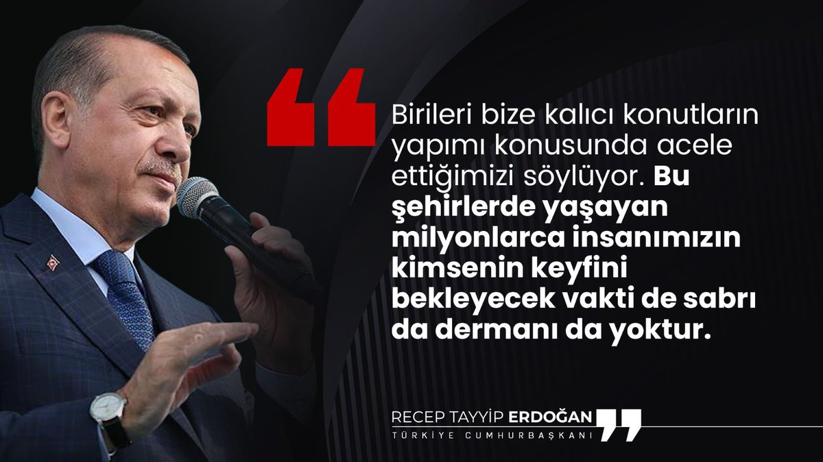 Deprem yaralarını sarmak için çalışıyoruz.

Cumhurbaşkanımız Sayın <a href="/RTErdogan/">Recep Tayyip Erdoğan</a>, İskenderun’da Deprem Konutları Temel Atma Töreni’ne katıldı.