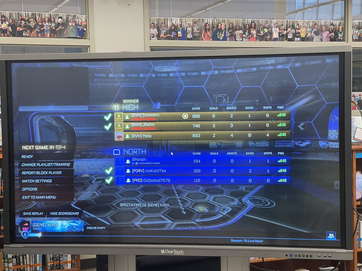 The <a href="/bvhs_tigers/">Blue Valley High School</a> won their first matchup against BV North in two games at the <a href="/HSELesports/">High School Esports League</a> BV RL Bash. Onto the next match 👍🏼