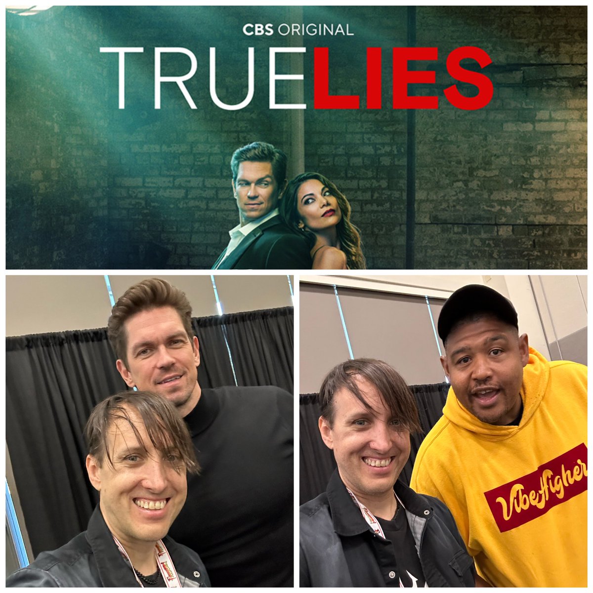 SteveSievers's tweet image. Got to cover the press room for #truelies series (based on the iconic movie) staring #OmarBensonMiller (voice of FINN in LEGO Star Wars) and #SteveHowey (#Shameless) at #wondercon