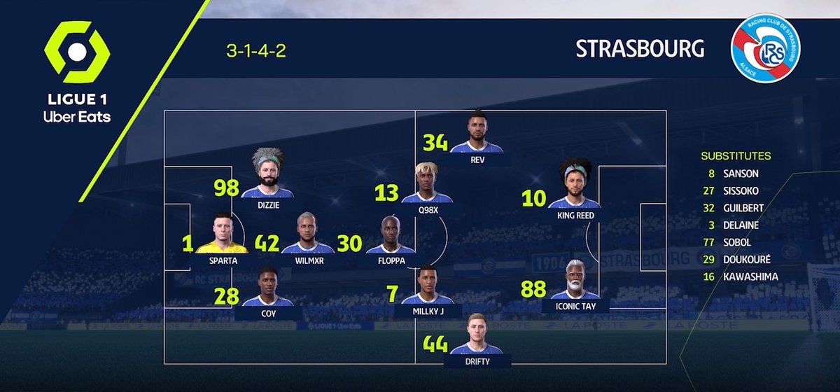 •🇫🇷 Solid start from the lads 🇫🇷•

•Strasbourg 3-1 Marseille ✅
King Reed x ⚽️⚽️
Q98x ⚽️

•Strasbourg 1-0 PSG ✅
King Reed x ⚽️

•Players of the night <a href="/kingreedx1/">King Reed x</a> for 3 goals &amp; <a href="/V1AndyH/">V1 Sparta 🏴󠁧󠁢󠁳󠁣󠁴󠁿</a> for some seriously big saves in both game 👏🏼

<a href="/TheVFL_/">VFL</a>  Ligue 1 🇫🇷