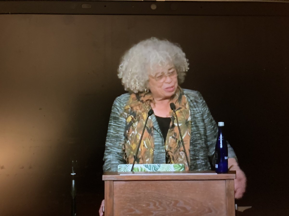 Angela Davis’ keynote at the 20th Walter Rodney Symposium tonight -awe-inspiring! Decades later &amp; she is still as passionate and committed to Black liberation and racial justice. Reminding us that capitalism is racism. Black women still at the vanguard!! 🙅🏾‍♀️<a href="/RodneyProject/">Walter Rodney Foundation</a>
