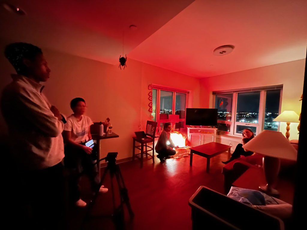RU_Film's tweet photo. Some BTS from senior Margot Maxwell’s thesis “An Anthology of Love and”! Wishing Margot luck on the post-production journey! 🎥🫶🏻 https://t.co/iTdIJuJrEe