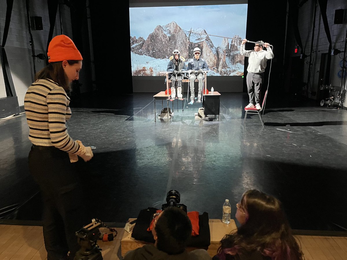 RU_Film's tweet photo. Some BTS from senior Margot Maxwell’s thesis “An Anthology of Love and”! Wishing Margot luck on the post-production journey! 🎥🫶🏻 https://t.co/iTdIJuJrEe