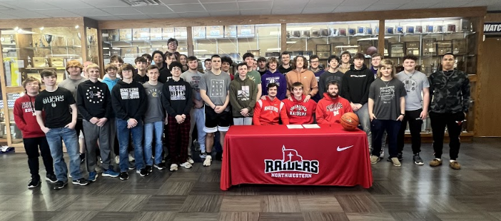Congratulations Tate for signing a letter of intent with Northwestern College to play basketball! Tate is currently undecided in his major for the fall. We appreciate Tate for all his time, effort, and energy he poured into Watchdog Athletics over the years.  #AlwaysAWatchdog