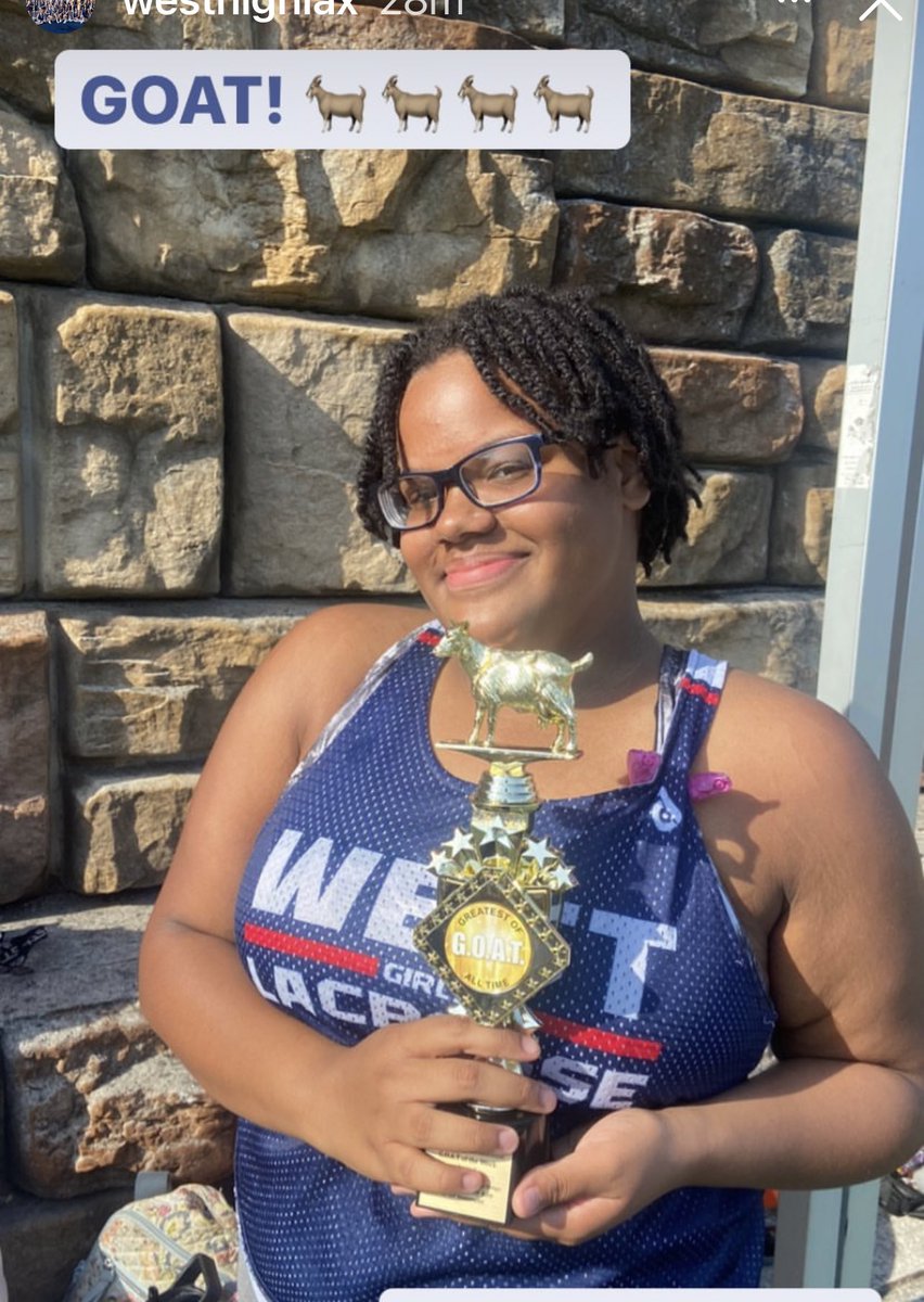 Jamiyah Washburn is the G.O.A.T for the week. This award is given by the Captains, at the end of each week, to recognize the player who has given it her all, has had a positive attitude, and has exhibited all of the intangibles that make for a good teammate.  Congratulations!