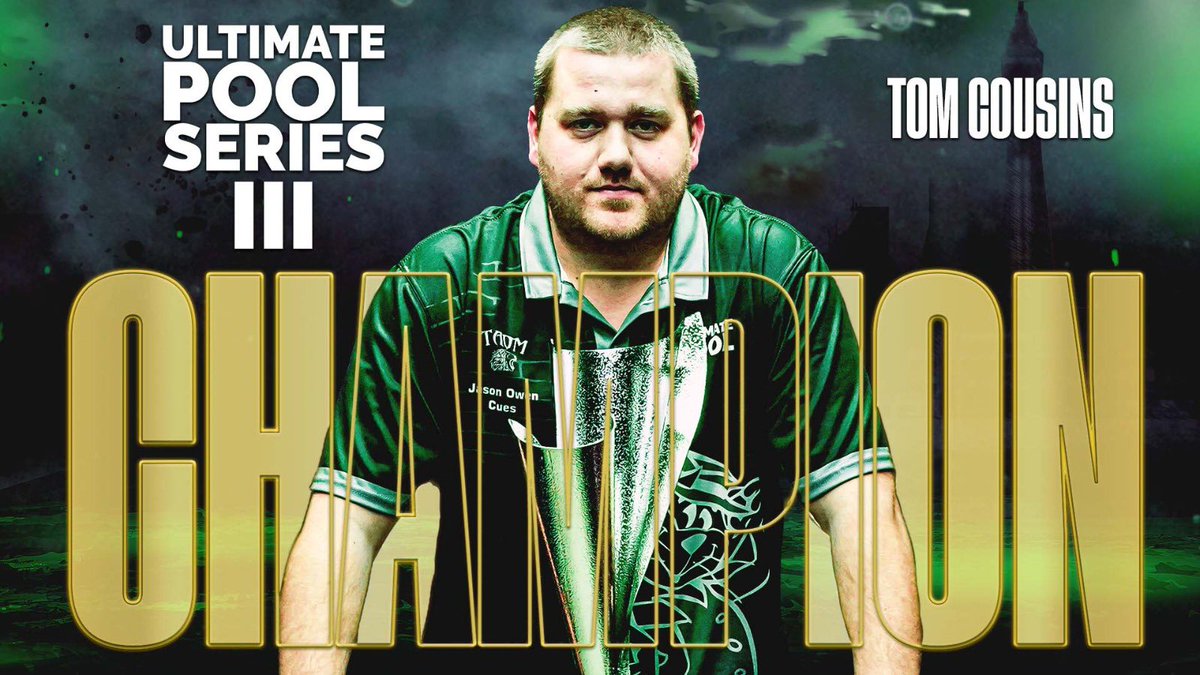 ultimatepool_'s tweet photo. 𝐓𝐎𝐏 𝐂𝐀𝐓 𝐓𝐑𝐈𝐔𝐌𝐏𝐇𝐒 𝐀𝐆𝐀𝐈𝐍! 🐱

Tom "TopCat" Cousins defeats Stevie Dempsey 8-2 to pick up his 3rd Ultimate Pool Pro Series Title! 🏆🏆🏆

This man simply cannot be stopped at the moment! 

Congratulations, Tom! 

#UltimatePoolSeries https://t.co/A6hacAhhiB