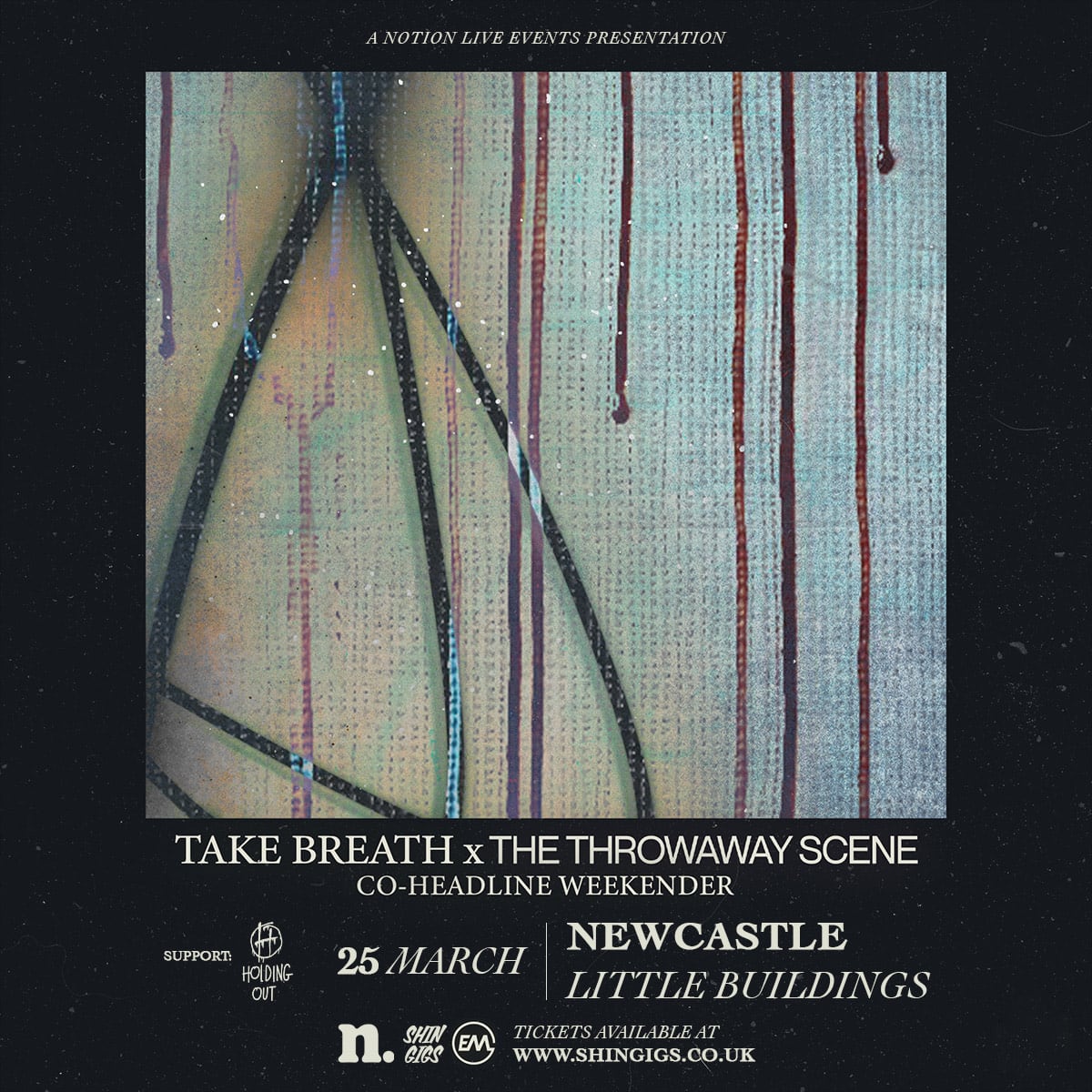 Holding Out (@holdingoutuk) on Twitter photo Newcastle friends! We're playing <a href="/LttleBuildings/">Little Buildings</a> tomorrow with Take Breath and The Throwaway Scene
Grab yourself a ticket or several
fatsoma.com/e/2qr1q7gi/tak… Newcastle friends! We're playing <a href="/LttleBuildings/">Little Buildings</a> tomorrow with Take Breath and The Throwaway Scene
Grab yourself a ticket or several
fatsoma.com/e/2qr1q7gi/tak…