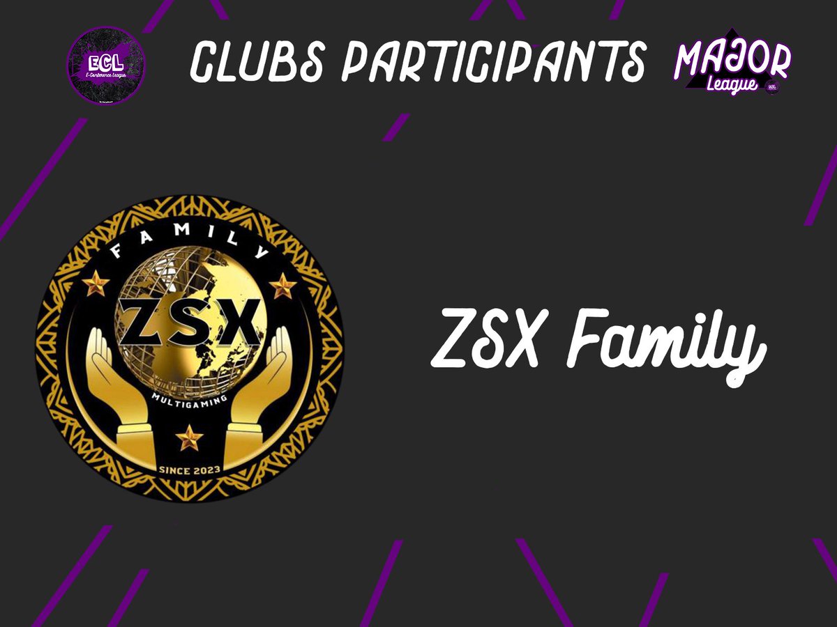 E_ConfLeague's tweet photo. Pour clôturer les annonces des équipes. 📢

 C'est ZSX Family qui rejoint l'aventure ! 🔥

Bonne saison à vous ! 🙂 https://t.co/R5xL2Xxese