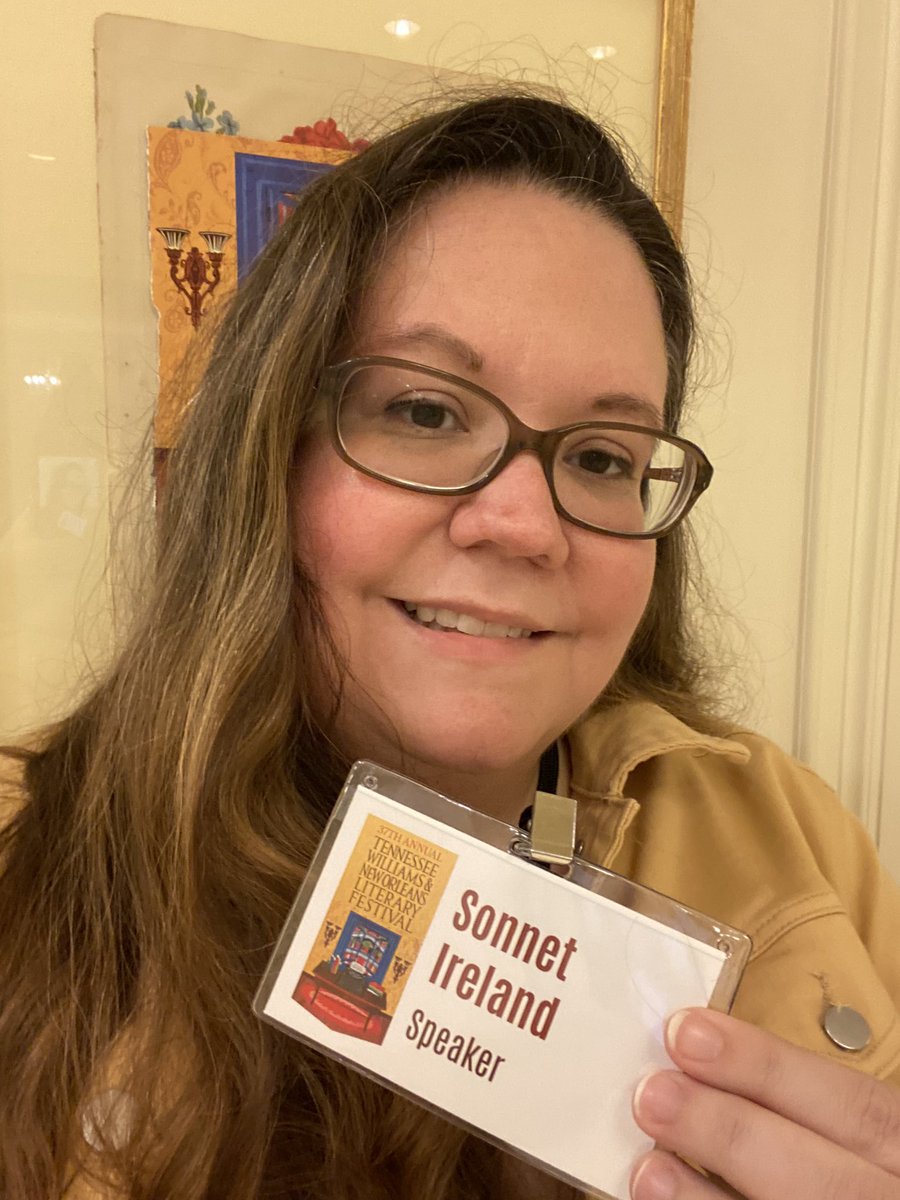 sonnetireland's tweet photo. So grateful to have been invited to be on the censorship panel at the @TWFestNOLA!  It was great talking about the issues that libraries are facing and sharing info from @ALALibrary &amp; @UABookBans. Such an amazing experience!!!
#TWF23
#TWFest
#UnitedAgainstBookBans
#Freadom https://t.co/hJ0WO5TRlO