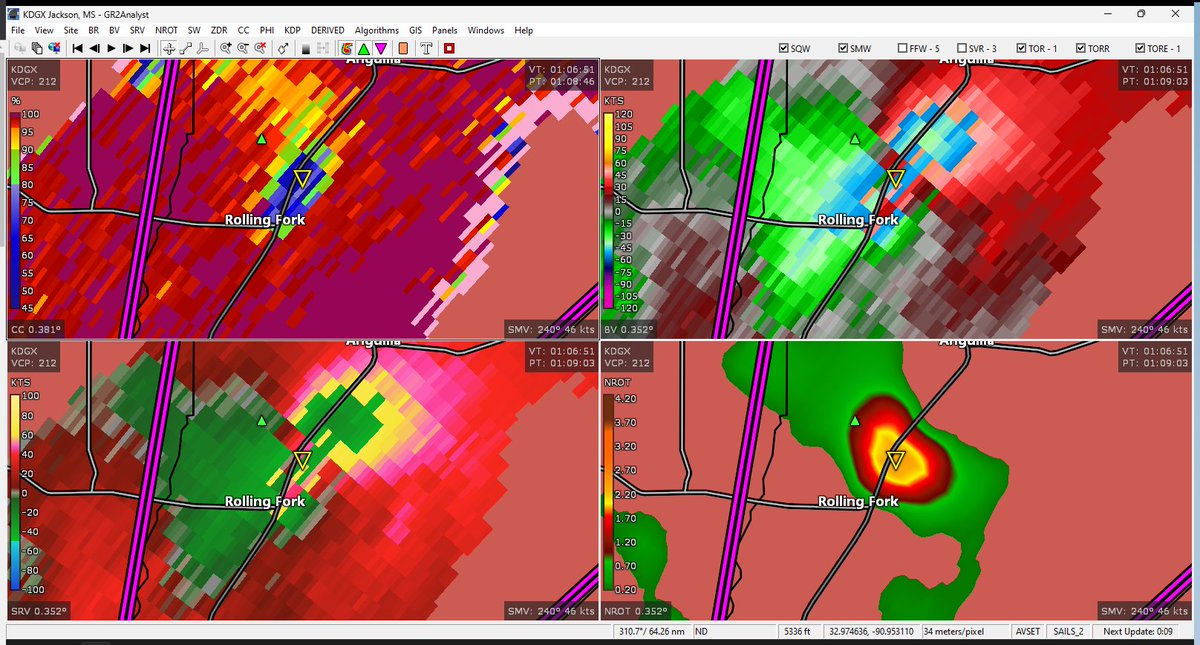 scannerdude's tweet photo. right after it touched down in rolling fork miss https://t.co/fH4x2Ue1zg