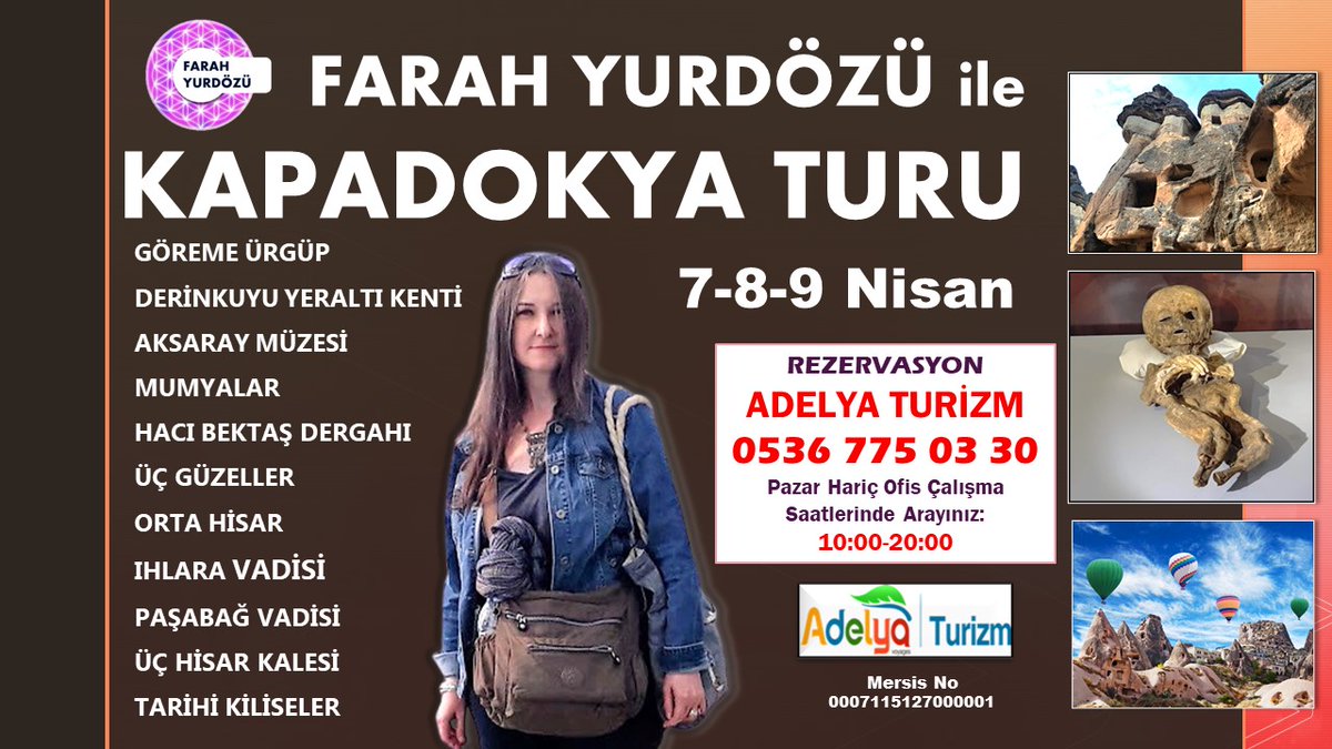 YERALTI KENTLERİ VE YER ÜSTÜNDEKİ GİZEMLERİ İLE KAPADOKYA TURUMUZA KAYITLAR DEVAM EDİYOR : 0536 775 03 30 NUMARADAN BİLGİ ALABİLİRSİNİZ #kapadokya #derinkuyu #mumyalar #hititler #farahyurdozu #farahyurdözü #isimsizsırlarkulübü