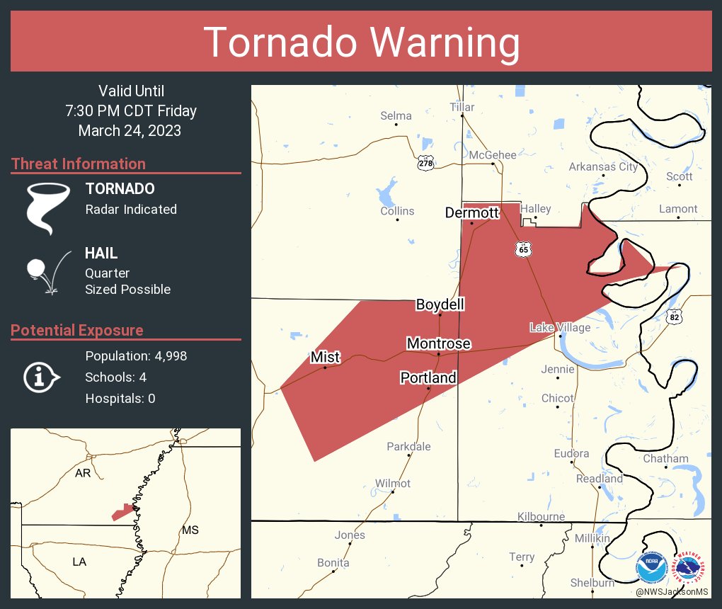 Pèyton on Twitter "RT NWStornado Tornado Warning including Dermott