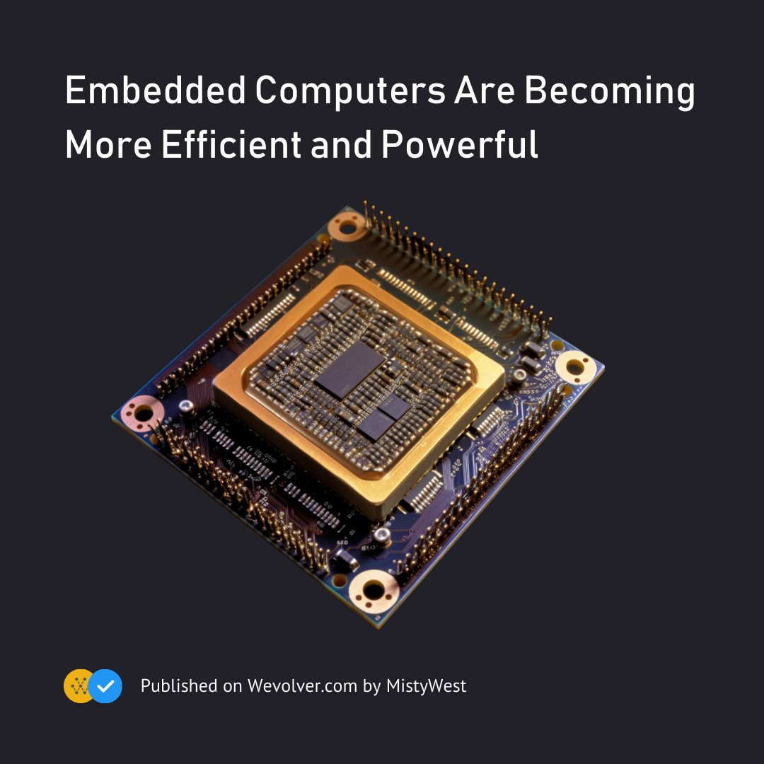 WevolverApp's tweet image. #EmbeddedVision: Trends in Batteries, Compute, and Connectivity

This article looks at the current trends in wireless technology, new applications for embedded vision, and novel, market-leading solutions in connectivity.

Article by @MistyWestYVR: wevolver.com/article/embedd…

#IoT