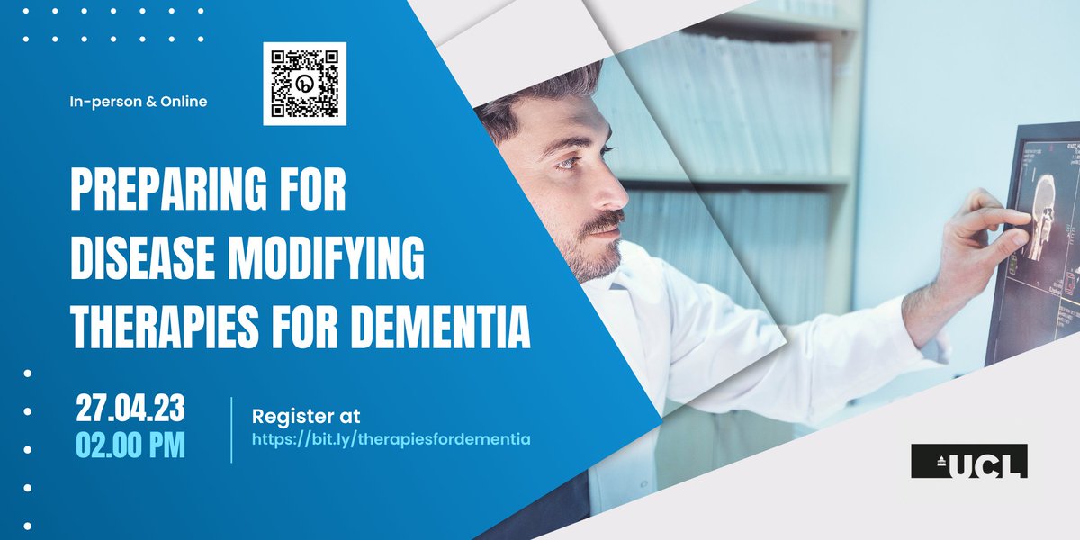 Adam Smith (@betterresearch) on Twitter photo 📅27 Apr 2pm Preparing for Disease Modifying Therapies for Dementia: implications for research, trials & clinical services <a href="/UCLIoN/">UCL Queen Square Institute of Neurology</a> <a href="/HilaryAlzUK/">🟧 Hilary Evans-Newton 🟧</a> <a href="/KateLeeCEO/">Kate Lee</a> <a href="/jmschott/">Jonathan Schott</a> <a href="/cathmummery/">Prof Cath Mummery</a> <a href="/Gill_Livingston/">Gill Livingston</a> @RabLab_UCSF <a href="/j_graffradford/">Jonathan Graff-Radford</a> great programme & speakers
dementiaresearcher.nihr.ac.uk/event/preparin… 📅27 Apr 2pm Preparing for Disease Modifying Therapies for Dementia: implications for research, trials & clinical services <a href="/UCLIoN/">UCL Queen Square Institute of Neurology</a> <a href="/HilaryAlzUK/">🟧 Hilary Evans-Newton 🟧</a> <a href="/KateLeeCEO/">Kate Lee</a> <a href="/jmschott/">Jonathan Schott</a> <a href="/cathmummery/">Prof Cath Mummery</a> <a href="/Gill_Livingston/">Gill Livingston</a> @RabLab_UCSF <a href="/j_graffradford/">Jonathan Graff-Radford</a> great programme & speakers
dementiaresearcher.nihr.ac.uk/event/preparin…