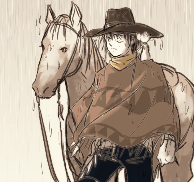 おはようございます朝からしっかり雨の上に寒い再びエアコンは暖房モード昨夜早く寝た分今朝は早く起きて創作ラフってて夢中になったけれど、いやいや漫画を進めなきゃと我に帰って途中からめんどくさくなって色塗りを雑にしたイメージラフそろそろ買い物行く準備もせねば 