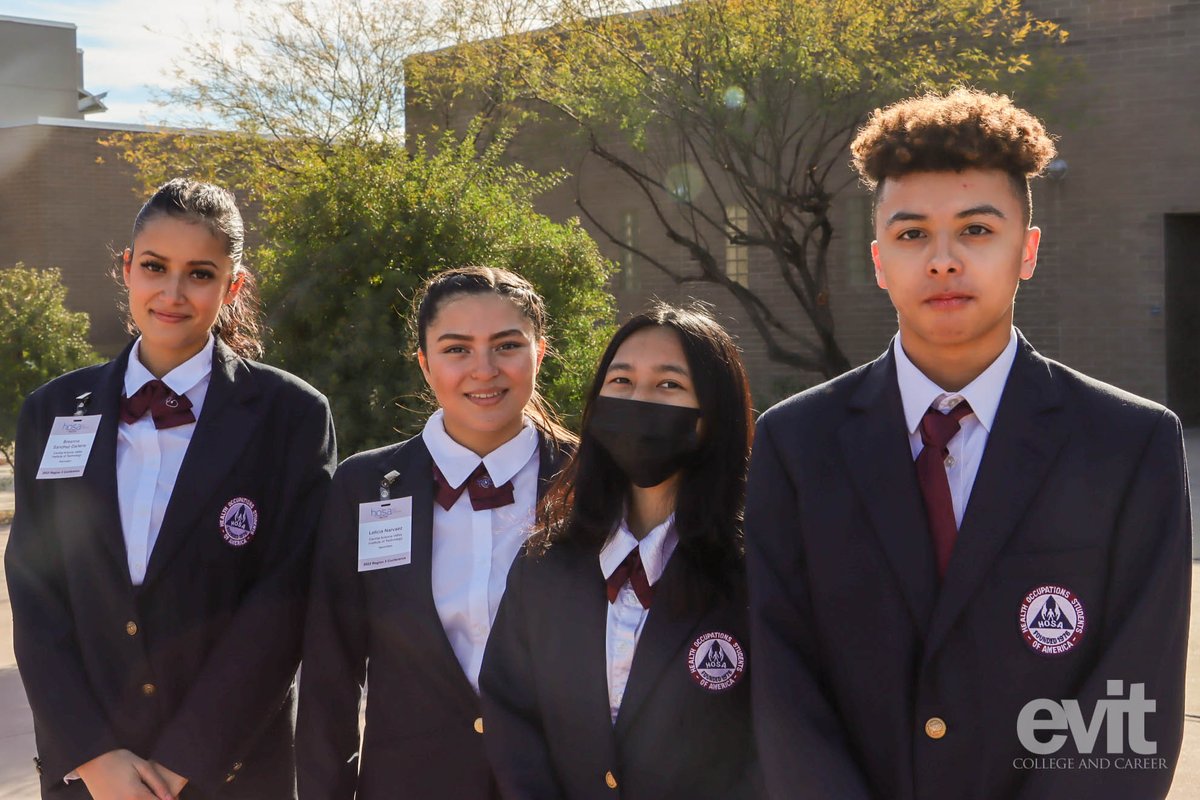 EVITnews's tweet photo. #EastValley students participated in the AZ HOSA Region 3 Conference on 2/8 at the Main Campus. We are so proud of your hard work, dedication, and commitment to pursuing your dreams in the healthcare industry. #AZHOSA #HOSA #EVIT #StateLeadershipConference #Tucson https://t.co/PIzGgGvfLe